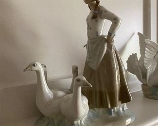 girl and geese lladro $175