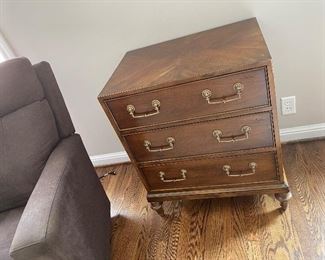 3 Drawer chest with some water damage on top $100