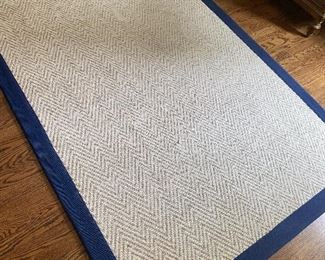 Blue chevron rug  $50
