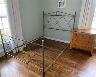 Brass and metal bed frame $195