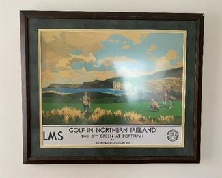 Golf Norhtern Island framed print $25