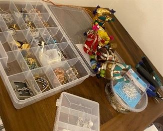 Jewelry lot on top of chest $40