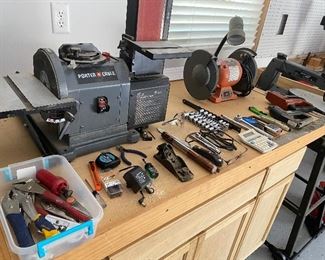 Table of small tools (NO GRINDER OR SANDER INCLUDED) $25