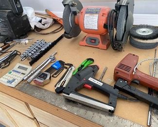 Table of small tools (NO GRINDER OR SANDER INCLUDED)