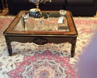 coffee table There is also a matching entry table to this one/great detail 42 x 42 14 tall===