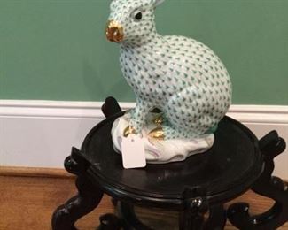 Herend fishnet large rabbit