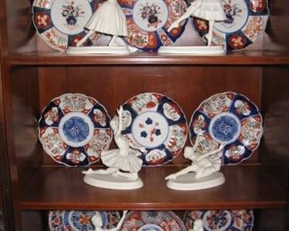 Boehm Classic Moments from Classic ballet figurines and Imari plates