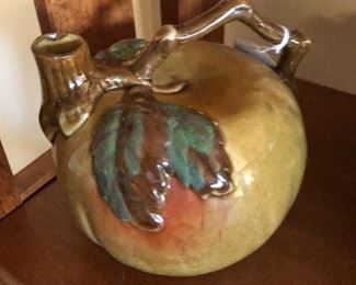Old Majolica, Rum Pot Perfect Condition