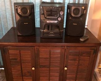 Ethan Allen Stereo Cabinet filled with Electronics...