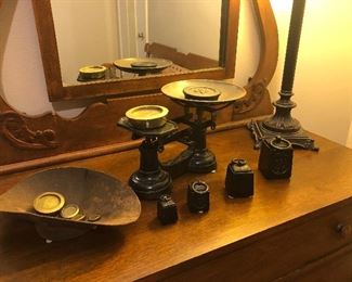 Scales, and 2 sets of weights