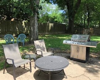 Patio Furniture and Gas Grill