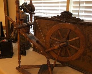 Antique Mini Spinning Wheel
