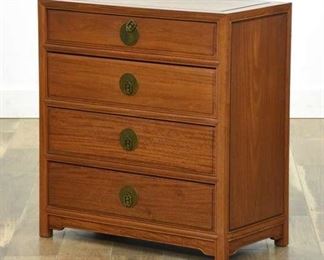 Mid Century Chinese Rosewood Chest Of Drawers