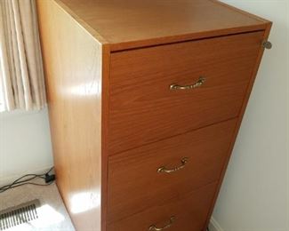 wooden file cabinet