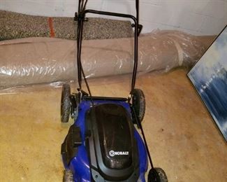 Kobalt 21" electric pushmower with push button start and rear bag