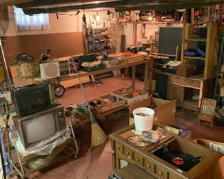 tons of miscellaneous in the basement for crafting 