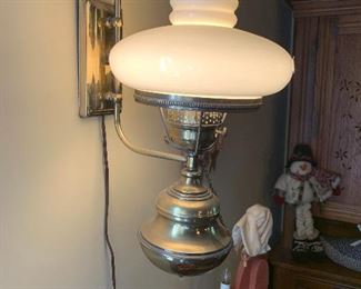Brass wall lamp