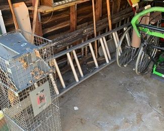 25' Aluminum ladder  & wood ladder