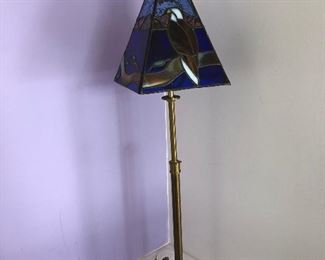 Stained Glass Lamp w/bird - $125