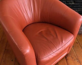 Leather Swivel Chair - $475