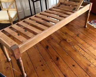 Antique Pine Chaise/Bench - $600                                             72" long x 22" wide x 22" deep
