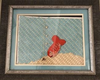 Needlepoint of Goldfish - $45