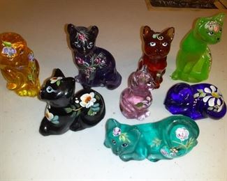 Fenton Glass cats