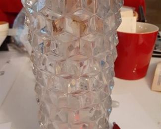 Cube glass vase