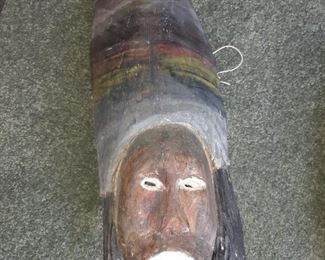 $20, 18in wooden carved masks from Honduras