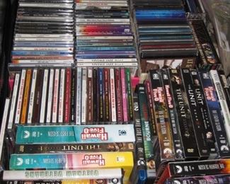 Huge collection of CD's & DVD's
