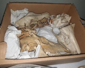 Box of animal skeletons $25
