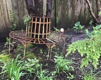 cast iron garden settee $250