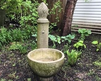 Concrete fountain, buyer must be able to move, needs a new pump $250