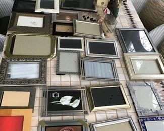 Large lot of picture frames - various sizes and styles $55.00
