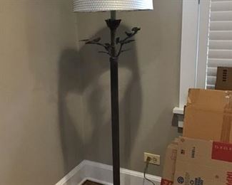Another amazing quality piece- floor lamp has marble bottom with metal base, - $250