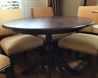Walnut Cafe Table- has marks on top - $150
