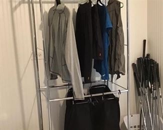Laundry rack 30 inches wide by 18 inches deep, about 6 feet tall- $99