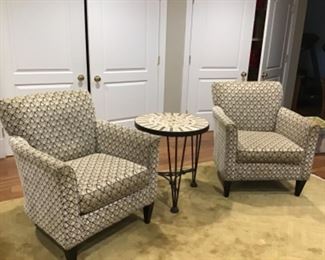 Pair of club chairs - could use a cleaning $ 199
