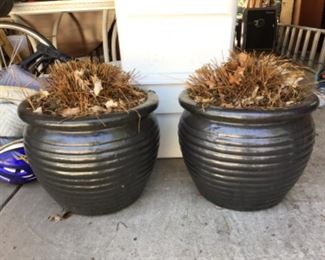 These have a gorgeous finish on them.  Pair of planters $150