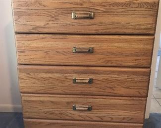 Chest of drawers is 43 1/2 tall 33 wide 17 deep