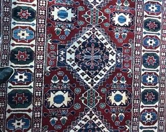 Blue and Red Rug