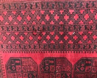Red and Black Rug