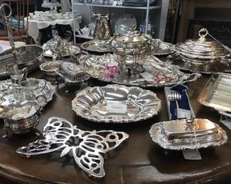 Silverplated serving wares