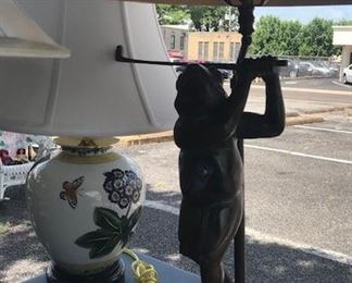 Golfing Frog Lamp