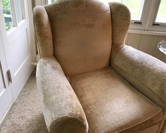 Vintage wing back arm chair $185.00