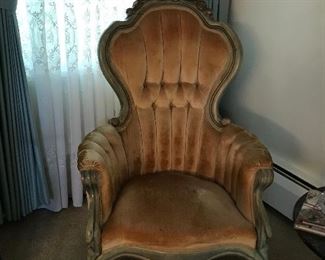 French antique fireplace chairs, two available $225.00 each
