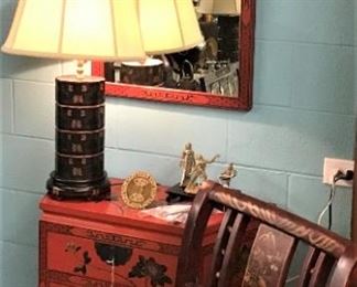 Asian Mirror and Table