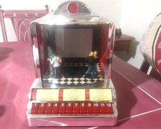$10-Novelty Jukebox W/Dancing Figures, Untested-No Power Cord