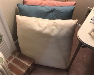 $15/3-Large, Comfy, Floor Pillow Set, in Very Fine Condition
