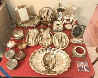 Various Silver Metal Items, Some Are Marked, Prices on the way!